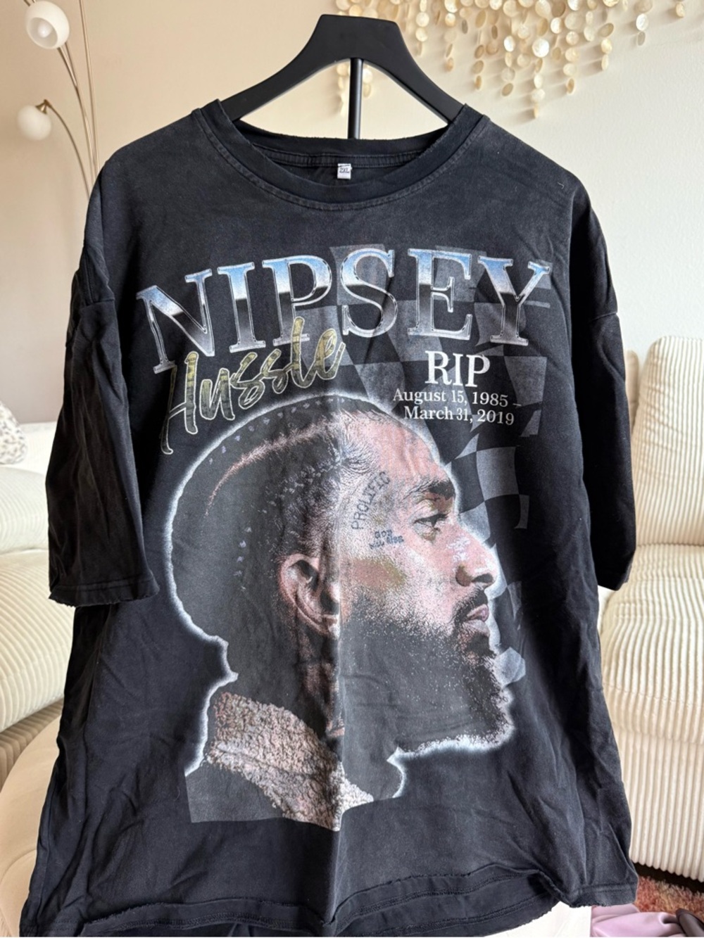 Nipsey Hussle Memorial Black tee